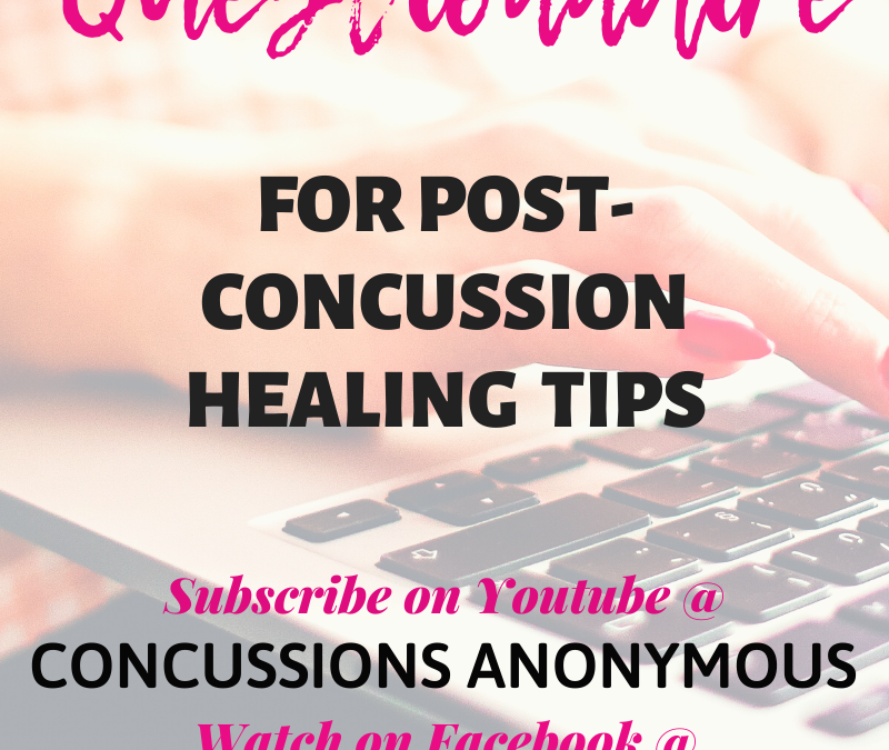 Complete our questionnaire, share your post-concussion story & enjoy our gifts!